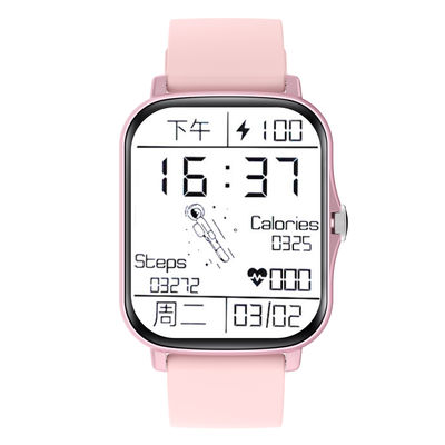 Layar 1,72 Inci Monitor Detak Jantung Smartwatch Silica Gel IP68 Tahan Air